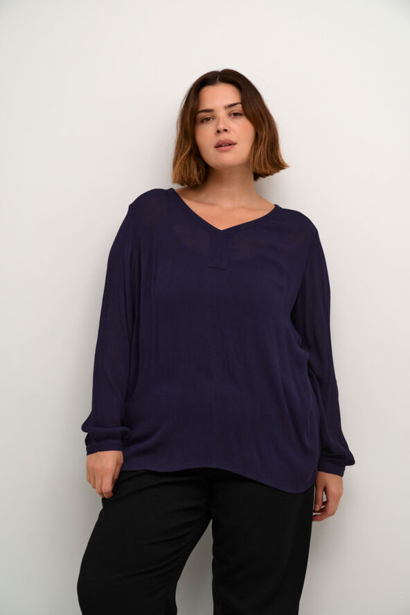 Kaffe Curve KCami LS Blouse Dawn purple