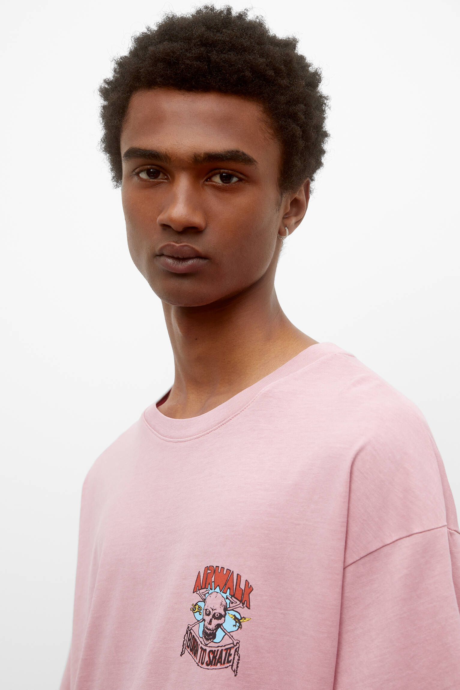 CAMISETA AIRWALK DE MANGA CURTA - ROSA FLUORESCENTE