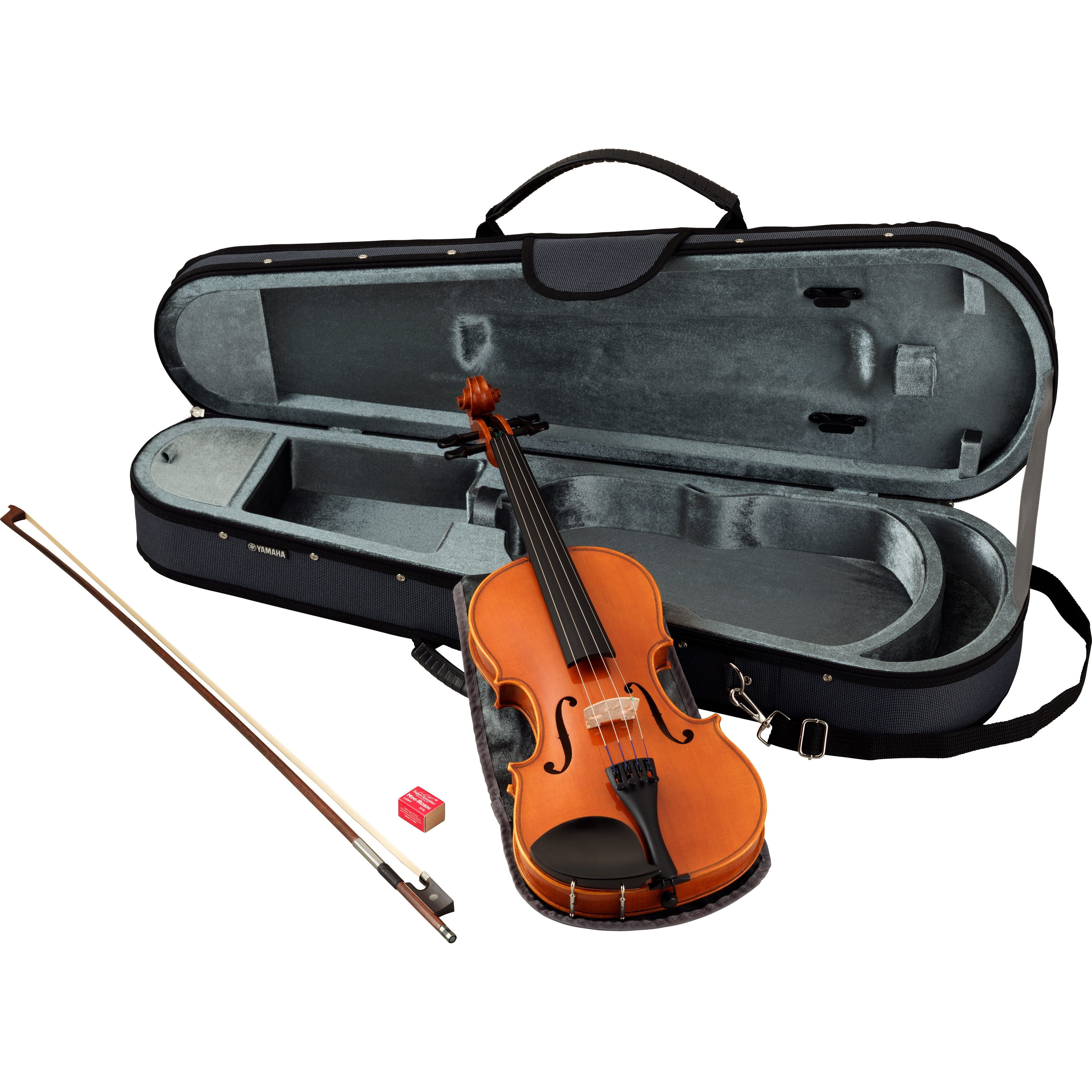 Yamaha V5SC Stradivarius 1/10 viool met koffer, strijkstok en hars
