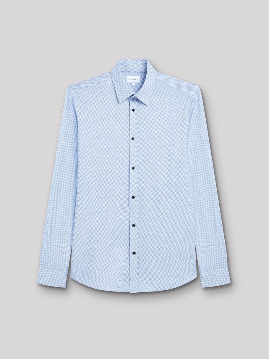 Chemise slim stretch géométrique