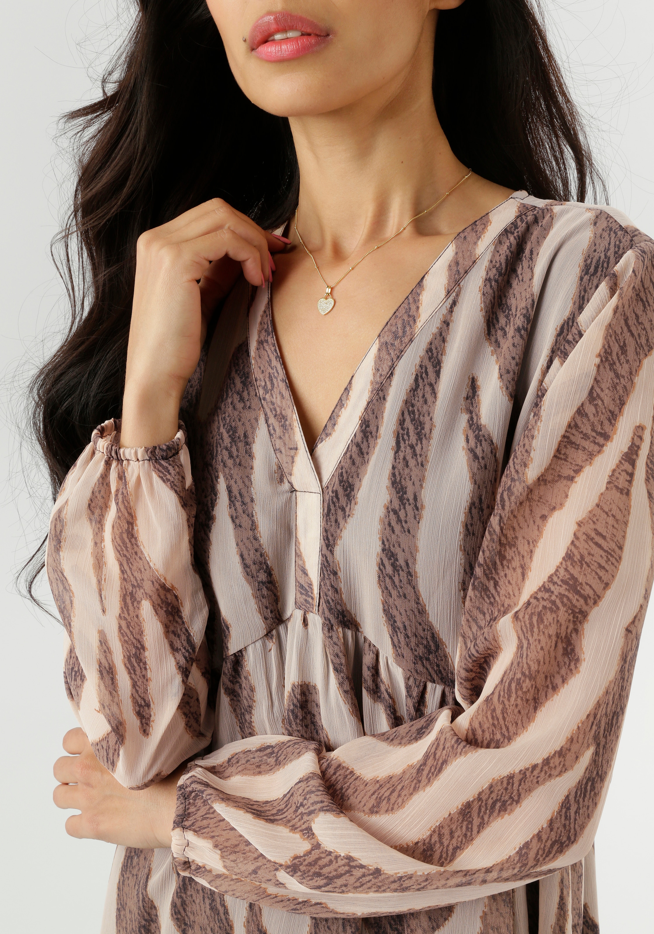 Aniston SELECTED Tunikakleid mit fantasievollem Animalprint allover - NEUE KOLLEKTION