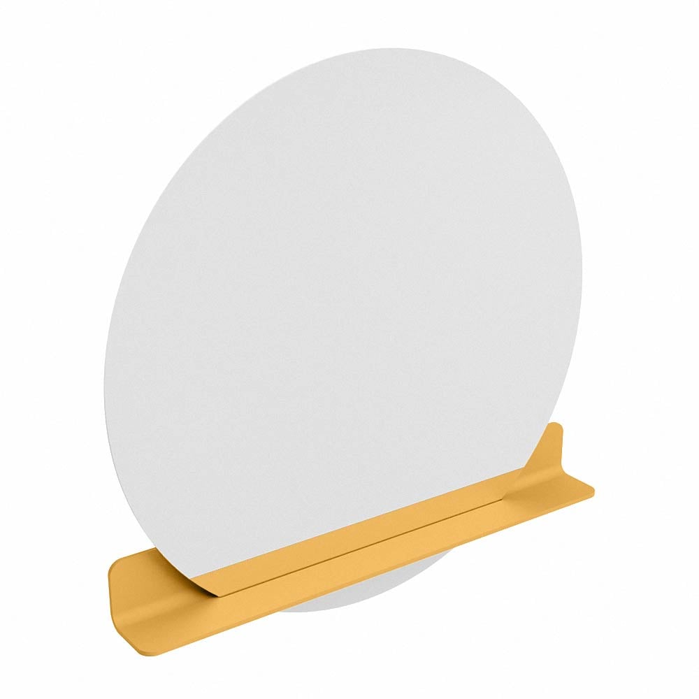 Mondiaz Spot spiegel rond Ø100cm met planchet ocher