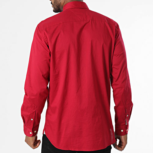 Chemise Manches Longues Flex Poplin 0934 Bordeaux