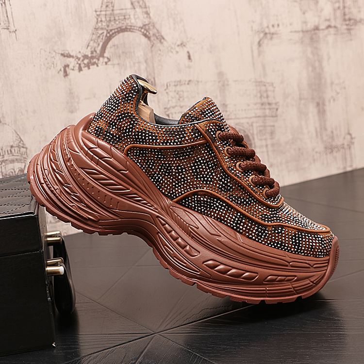 Mr Ozera - Sneakers met strass-steentjes