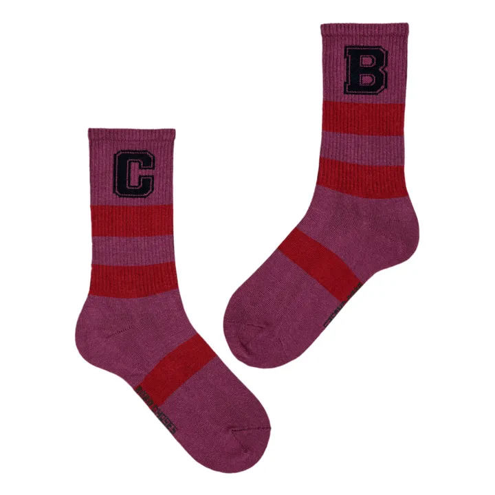 Bobo Choses Chaussettes Rayures BC | Rouge