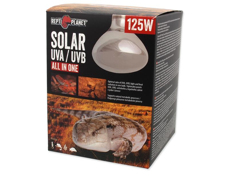 Repti Planet Terrarienlampe Solarlicht mit UVA & UVB 125 W Simuliertes Sonnenlicht für Terrarien