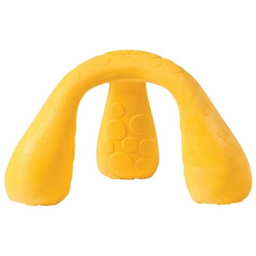 Brinquedo amarelo para mastigar para cães