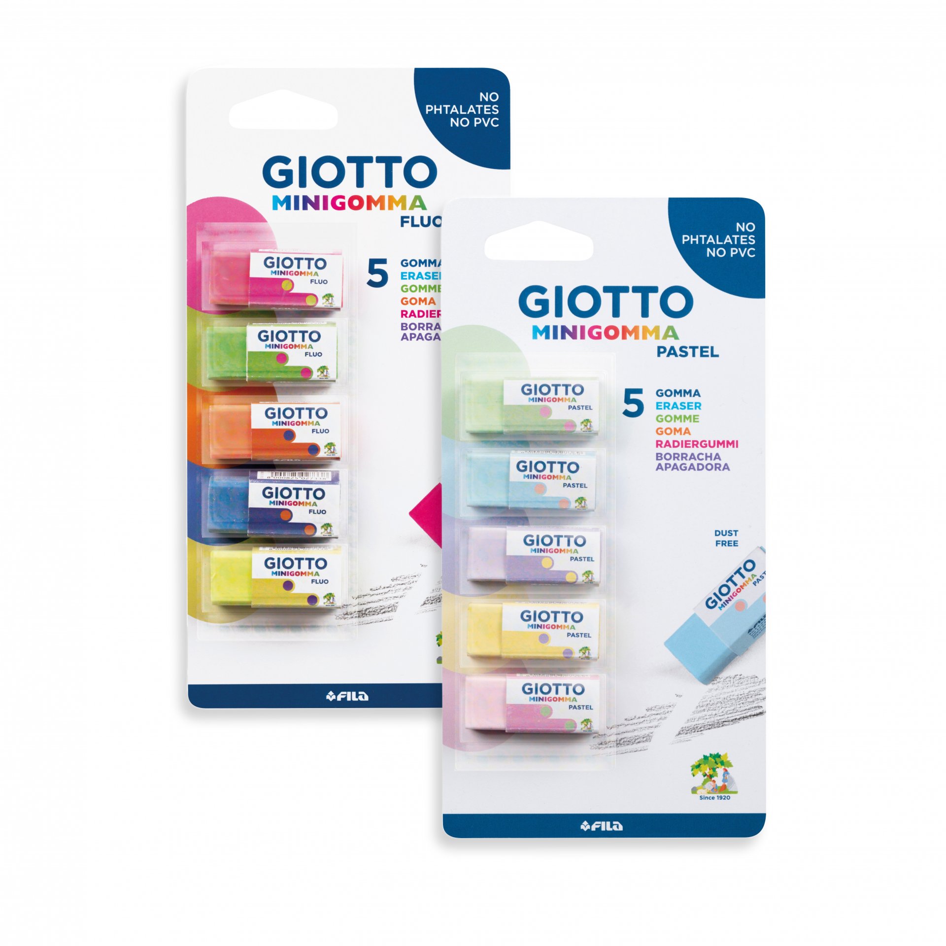 Giotto Mini-Radiergummi, Set