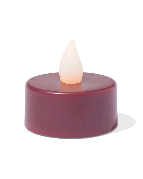 bougies à réchaud led rouge