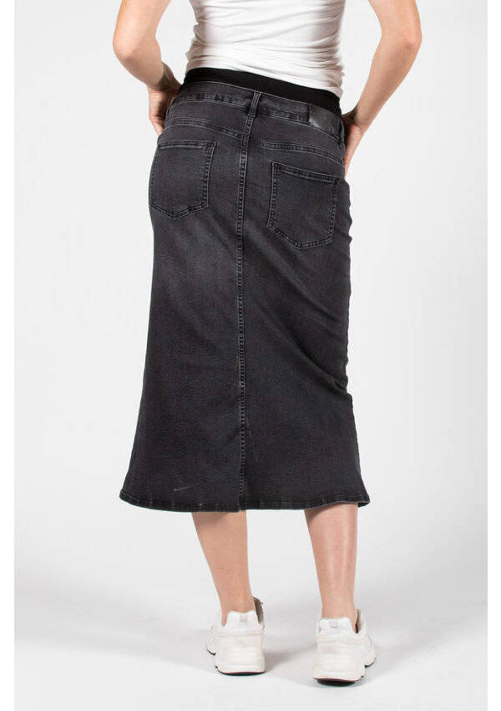 LOVE2WAIT zwangerschaps spijkerrok grey denim