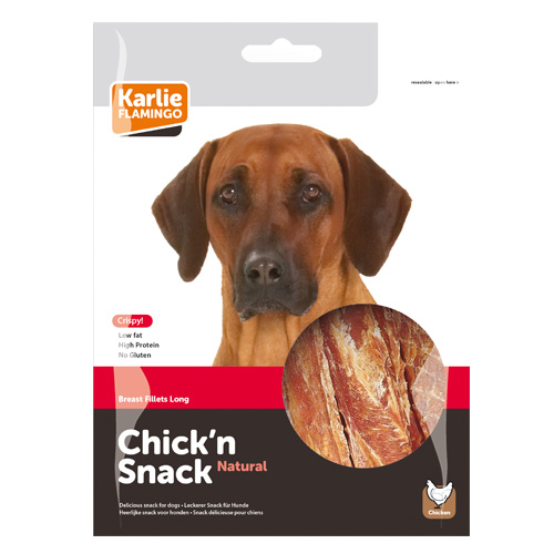 Peito de frango desidratado Flamingo para cães