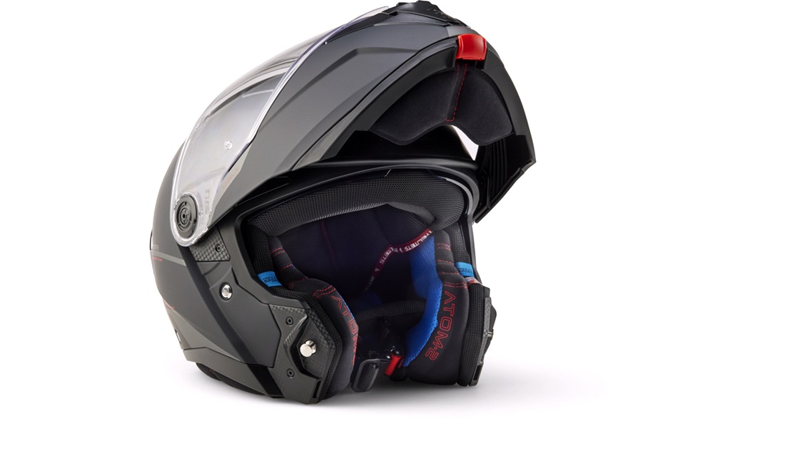 Styrthjelm flip-up MT Atom 2 SV matsort str. S