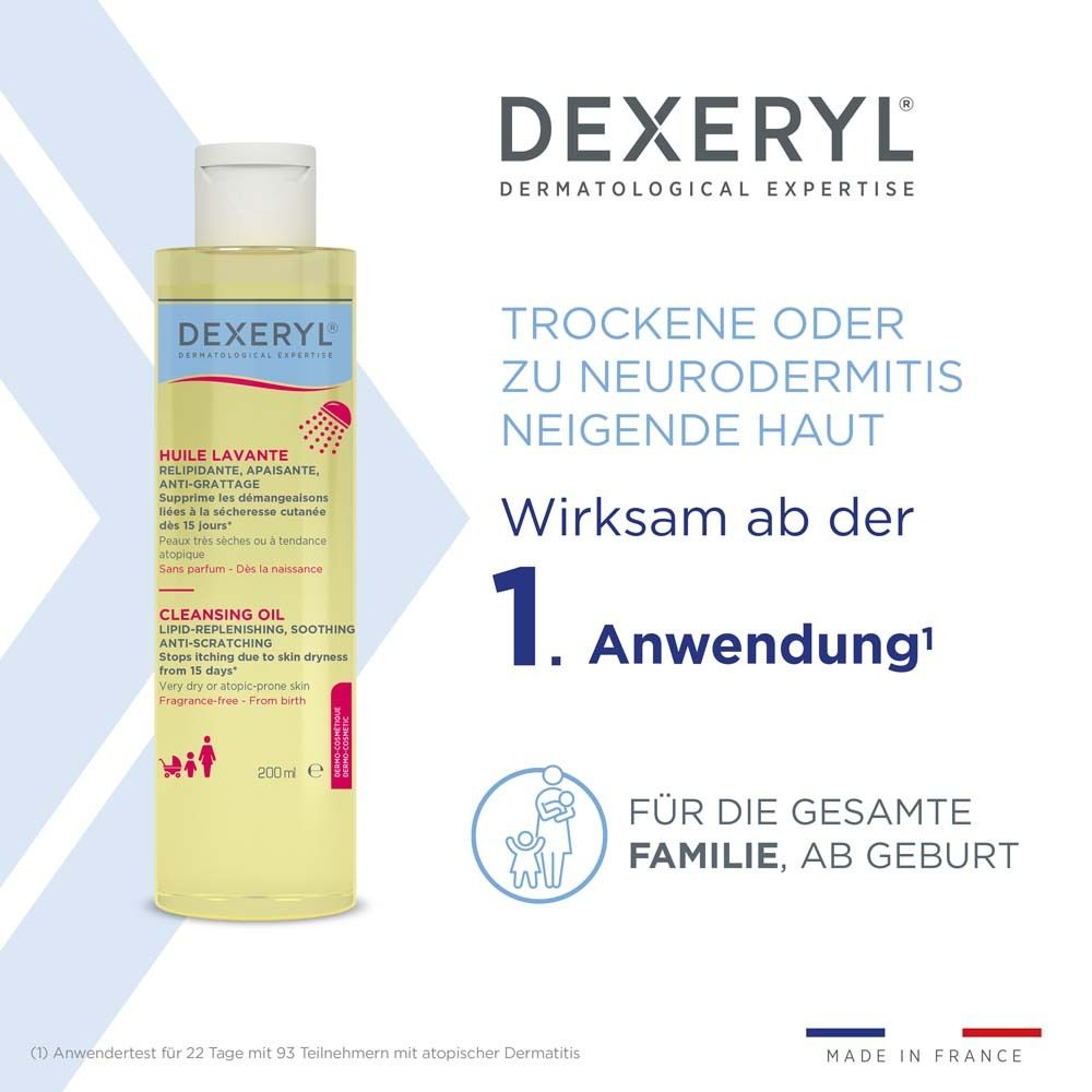 DEXERYL® Reinigungsöl - Sanfte Reinigung bei trockener Haut