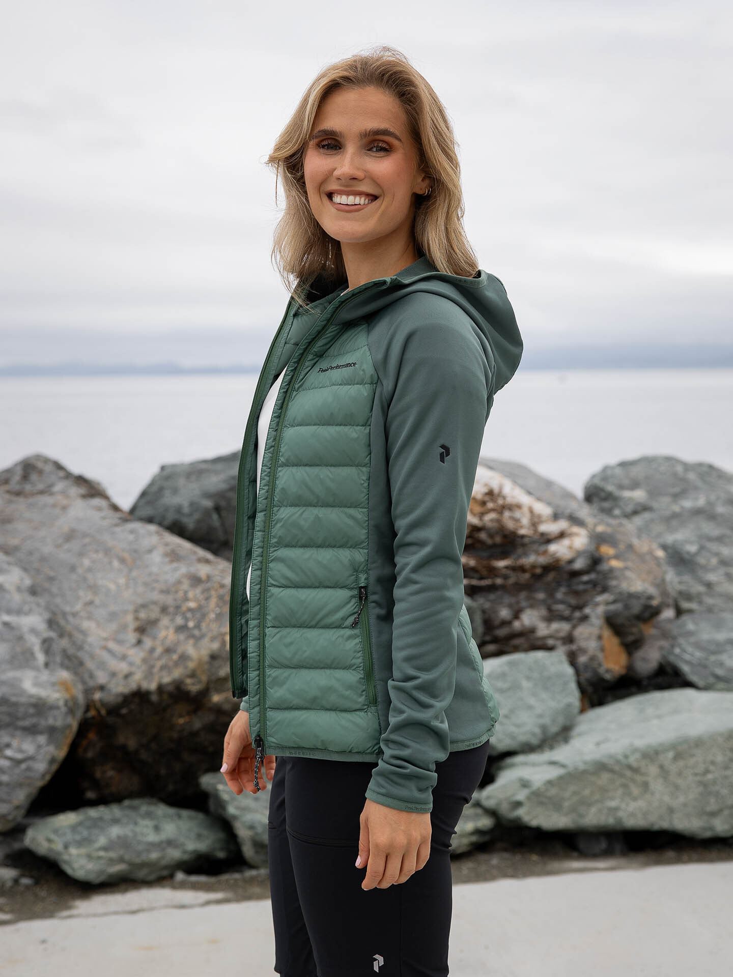 Down Hybrid Hood Jacket