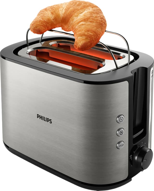 Philips Viva Collection brødrister HD2650/90 (rustfri stål)