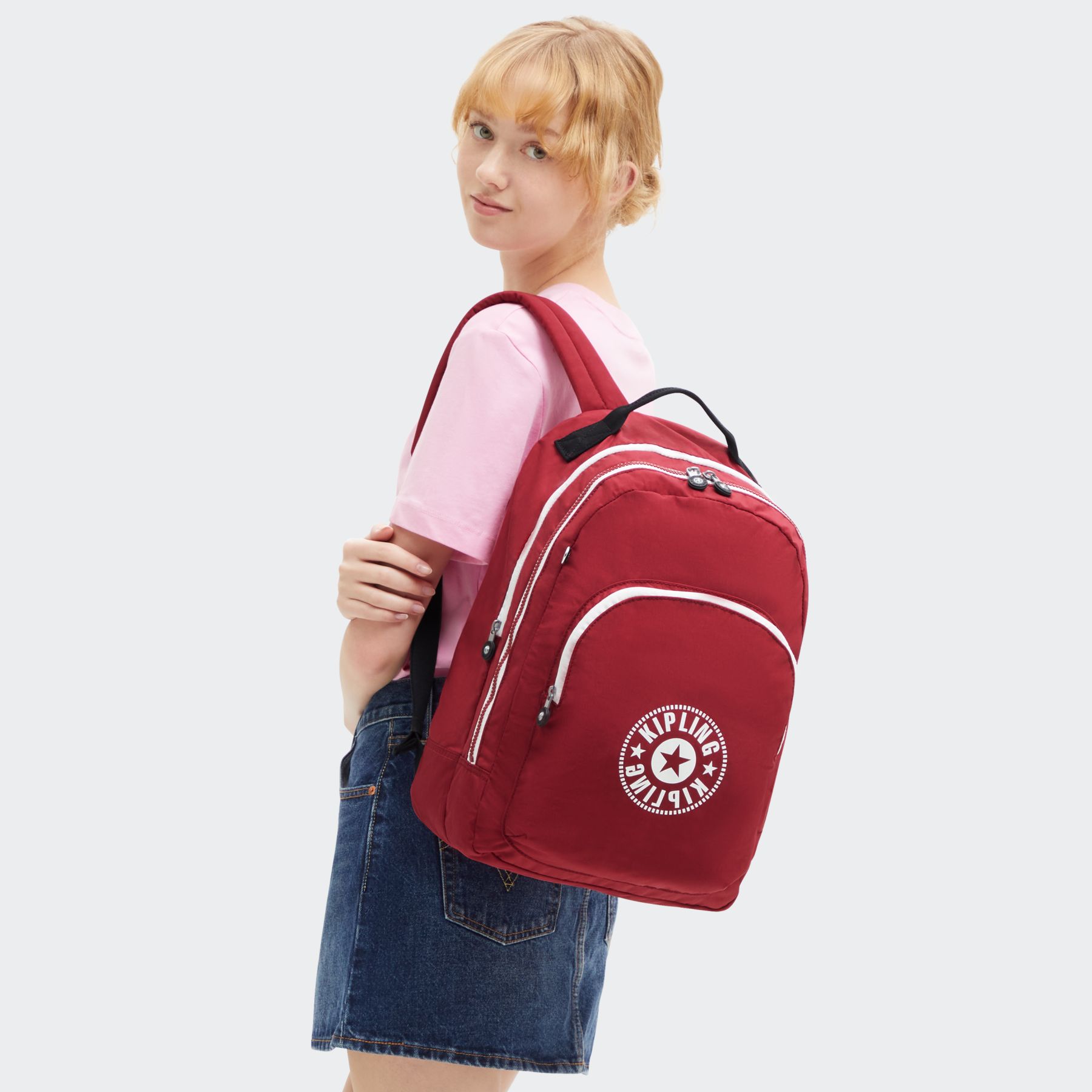 CURTIS XL Sac à Dos Extra Large avec Compartiment pour Ordinateur - Funky Red Combo