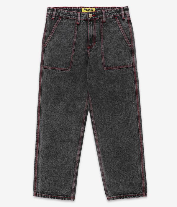 Butter Goods Breakdown Relaxed Denim Jeans (acid wash black)