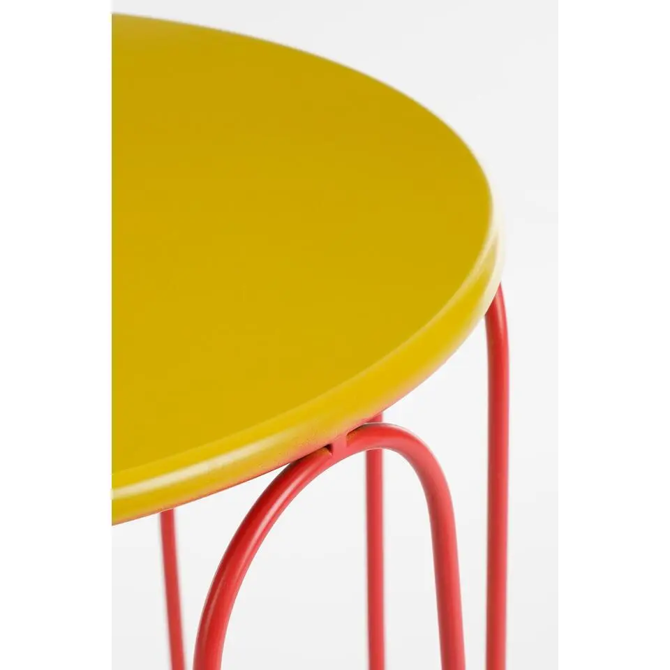 Mica Decorations Dione Bijzettafel - Set van 2 - H40 x Ø46 cm - Metaal
