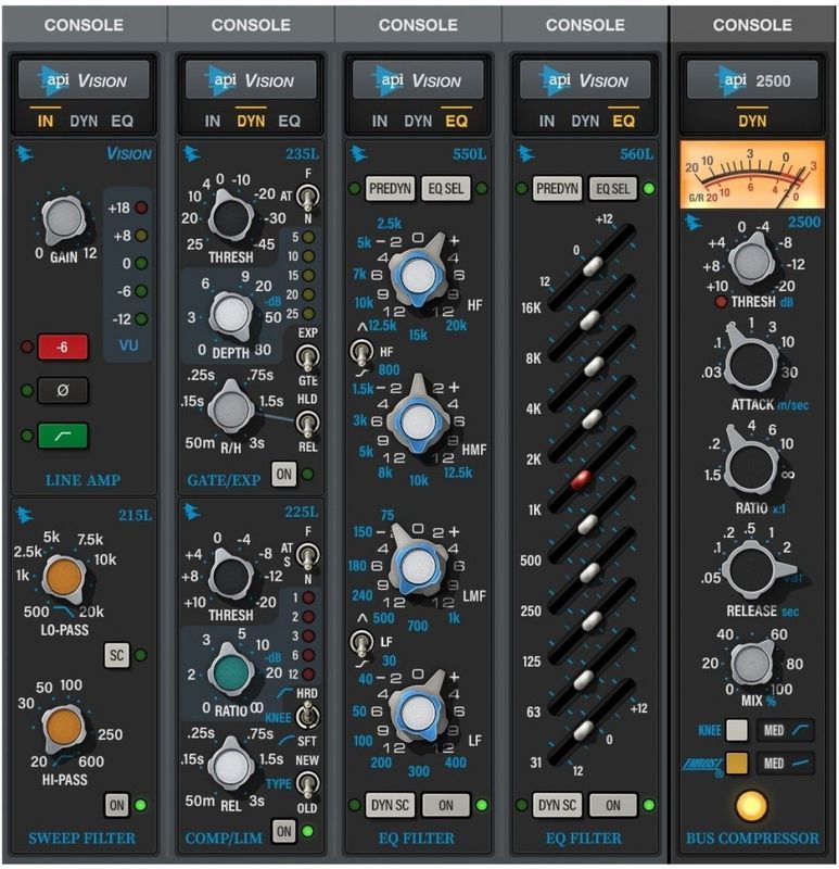 Universal Audio LUNA API Vision Console Emulation Bundle