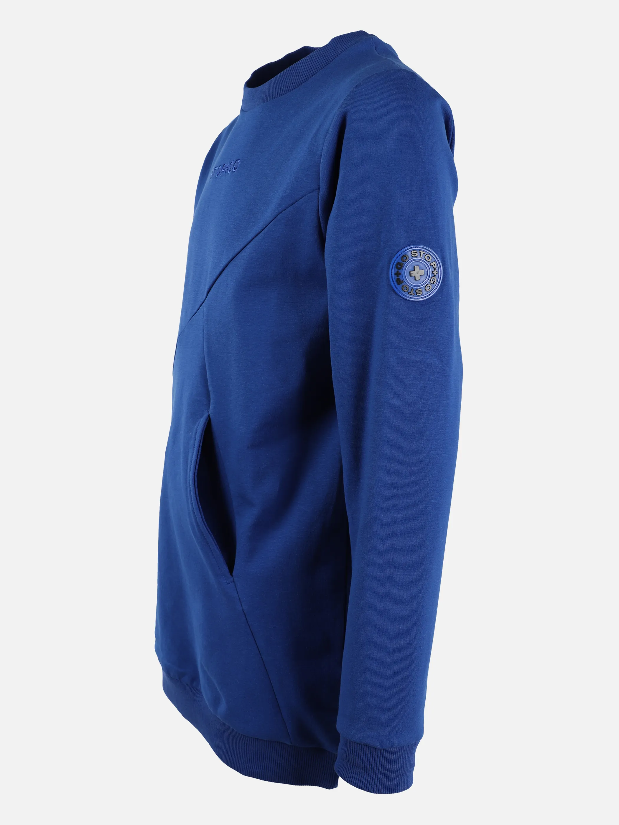 Jungen Sweatshirt mit kleinem Schriftprint