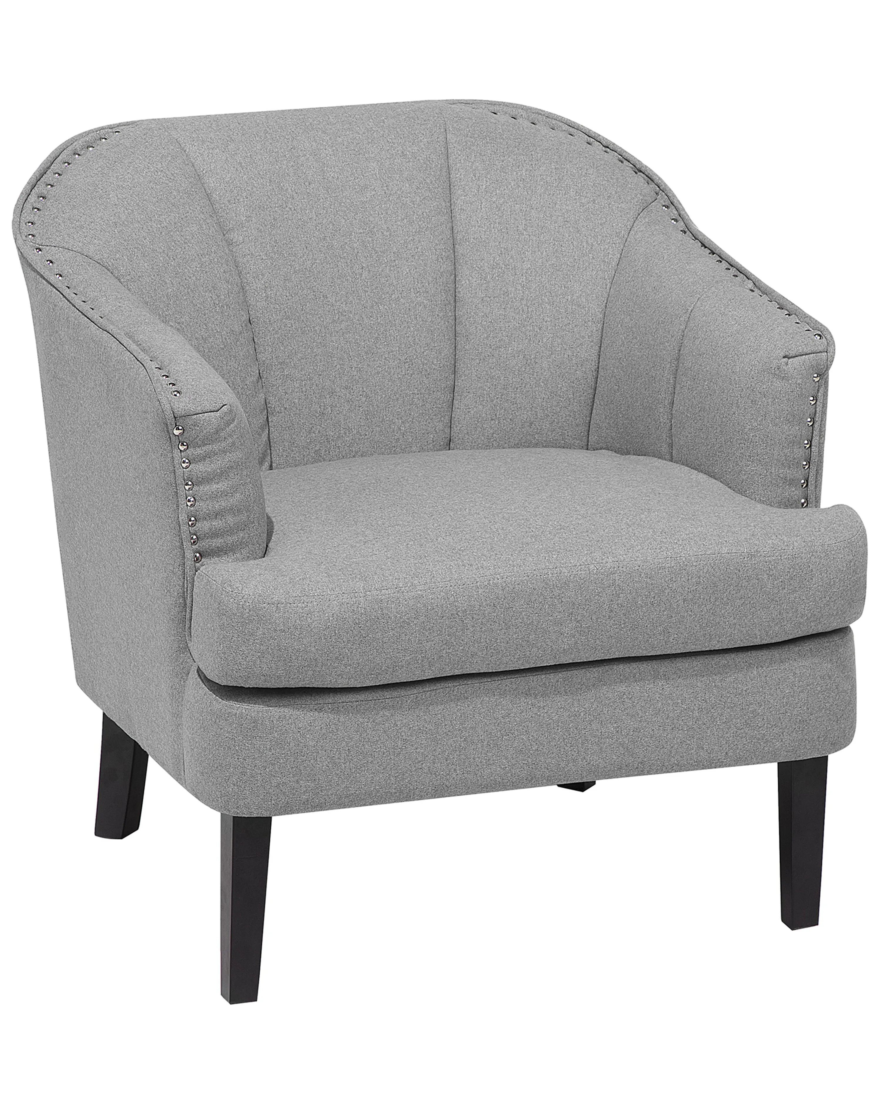 Fauteuil ELVERUM Stof Lichtgrijs