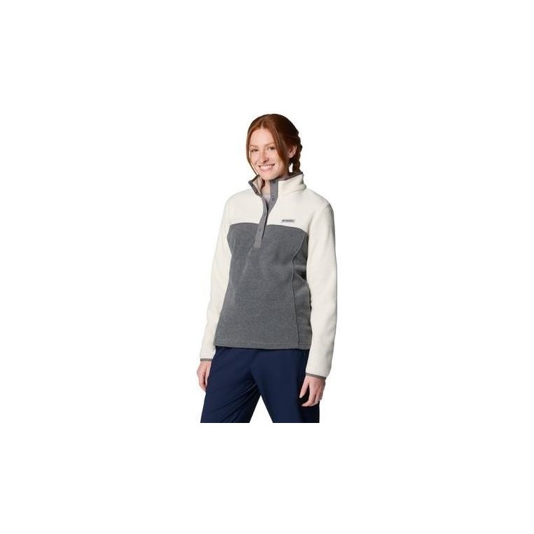 Columbia W Benton Springs 1/2 Snap Pull Over II City Grey Heather