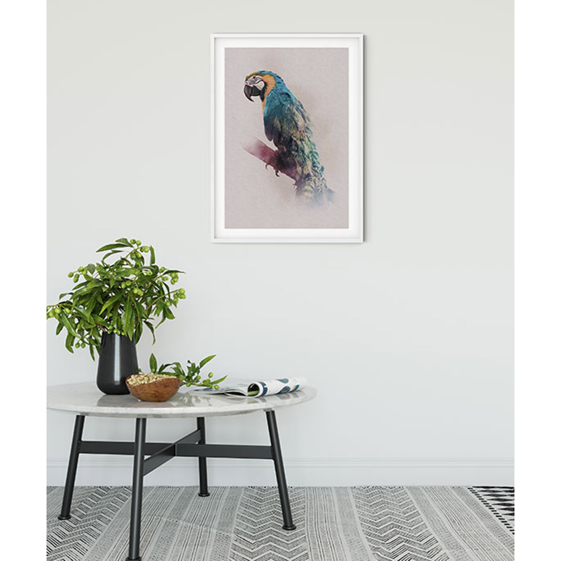 Wandbild ANIMALS PARADISE PARROT - 50x70 cm