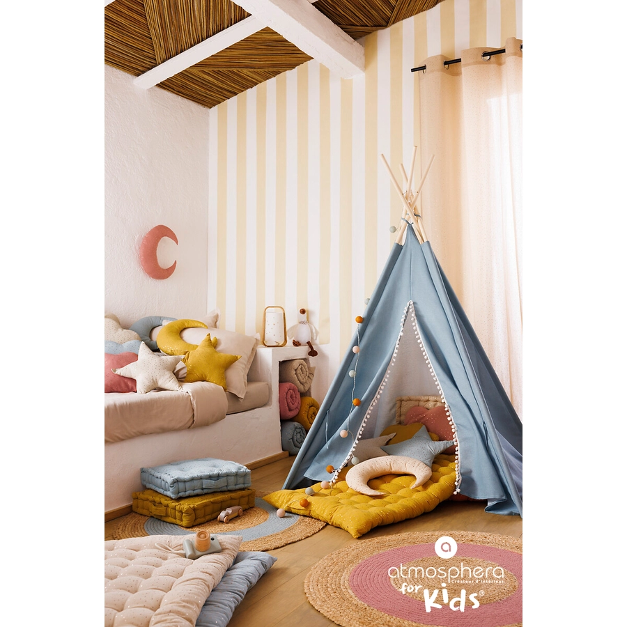 atmosphera Tipi Kinderzelt blau
