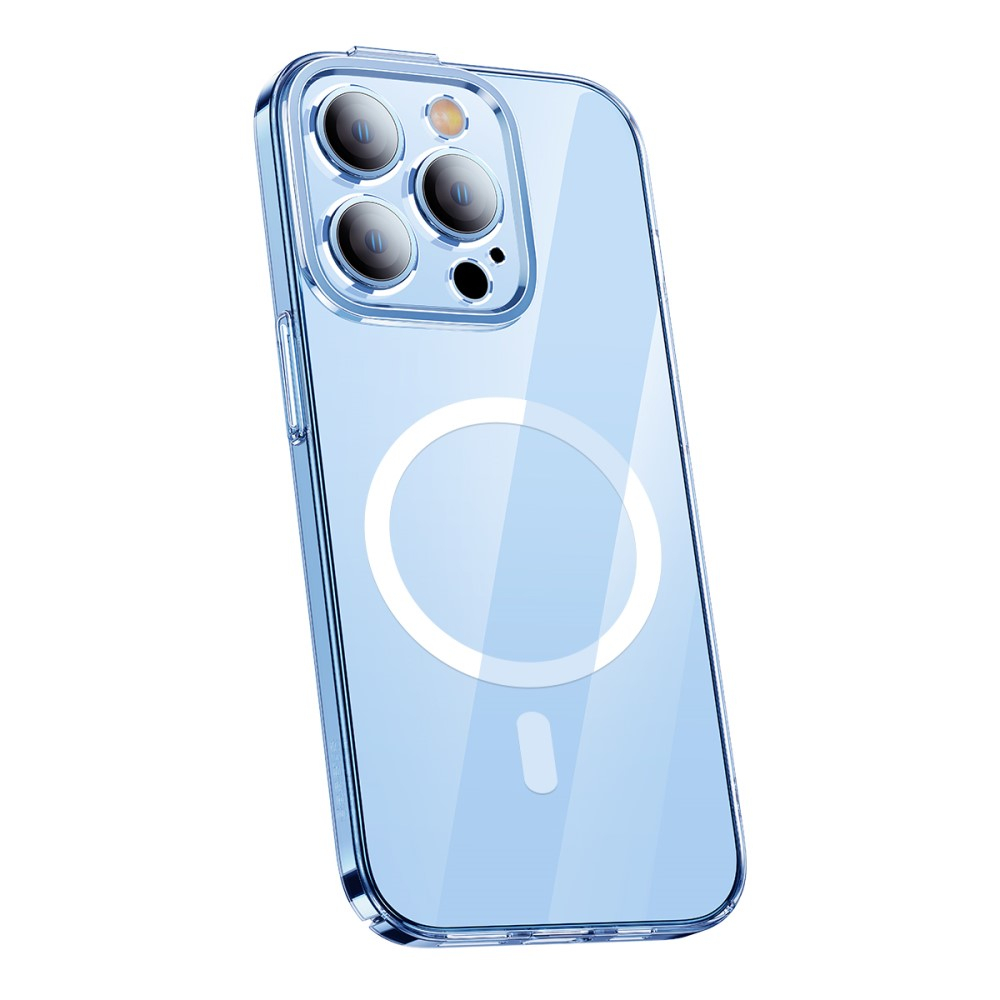 iPhone 14 Pro MagSafe Crystal Hardcase Hülle mit Kameraschutz   Display Panzerglas - Transparent