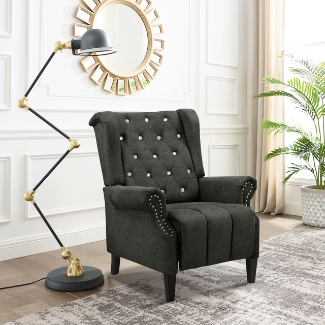 Home affaire Ohrensessel »Childebert« 1 Stk. tlg. mit Verstellung, Sitz und Rücken gepolstert, Sitzhöhe 49,5 cm