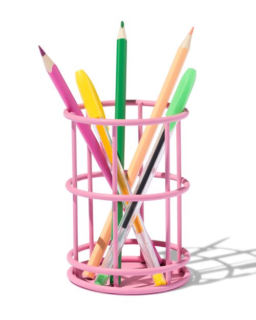 boîte à crayons rose