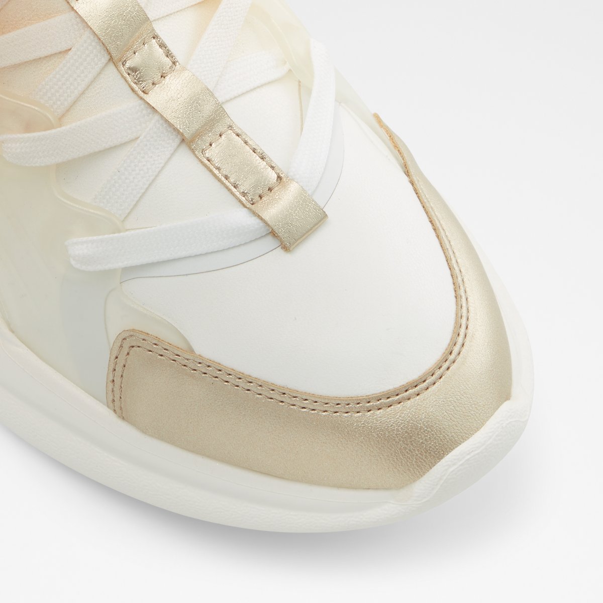 Dwardoniii Gold-Clear Multi Women Platform and wedge sneakers