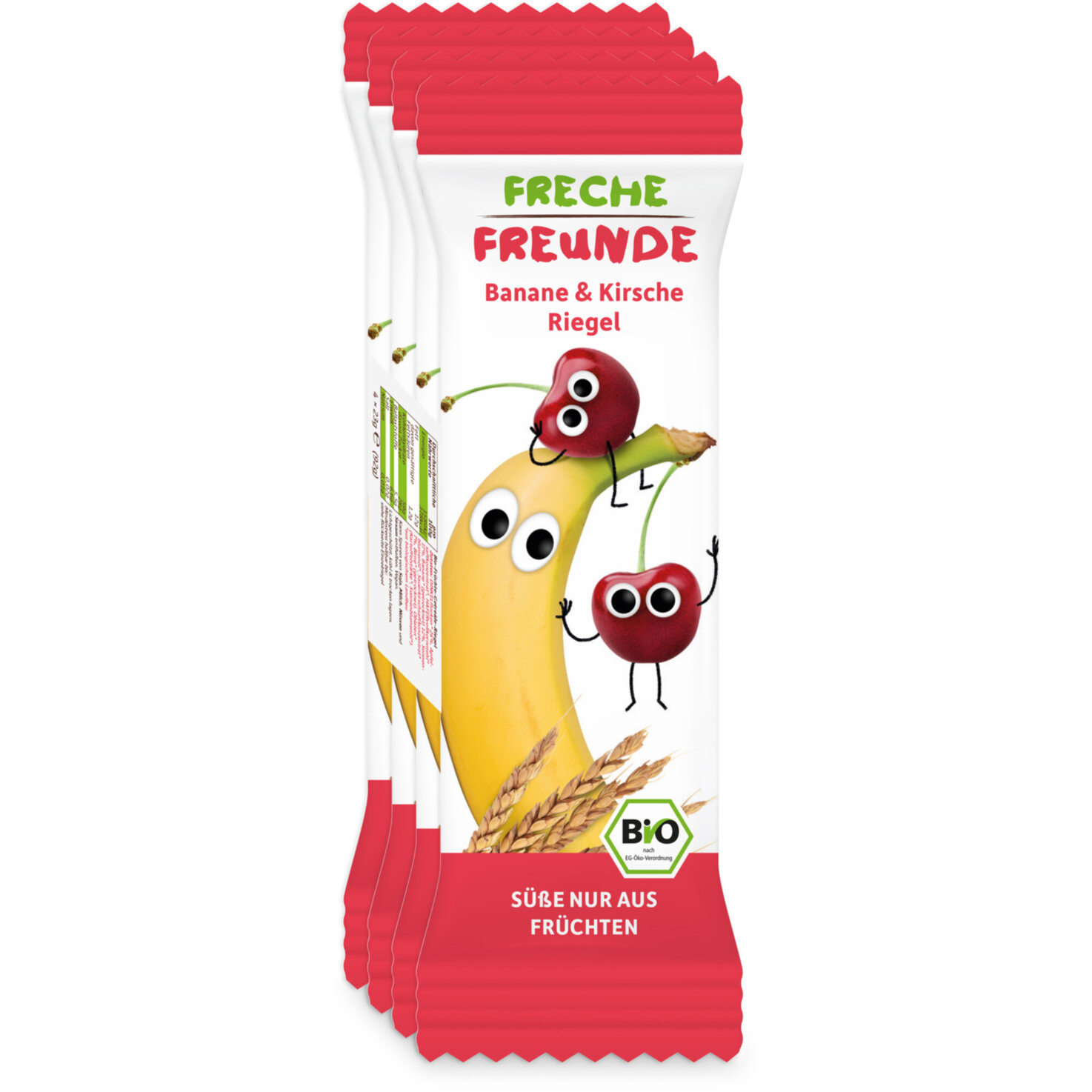 Freche Freunde Bio Riegel Banane & Kirsche 12+ Monate 4x23g