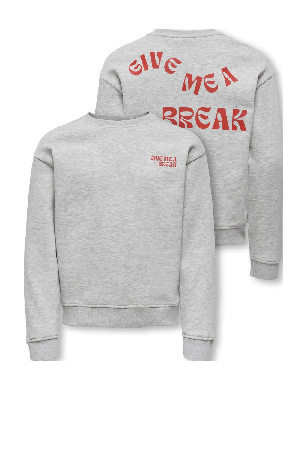 KIDS ONLY GIRL sweater grijs melange