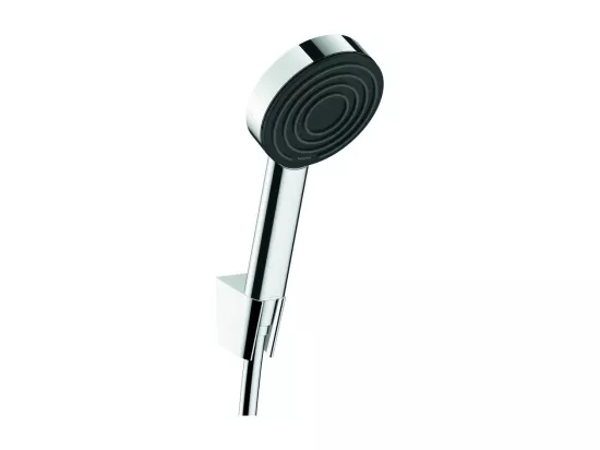 Ensemble support mural et douchette 105 1jet avec flexible 125 cm chromé Hansgrohe Pulsify