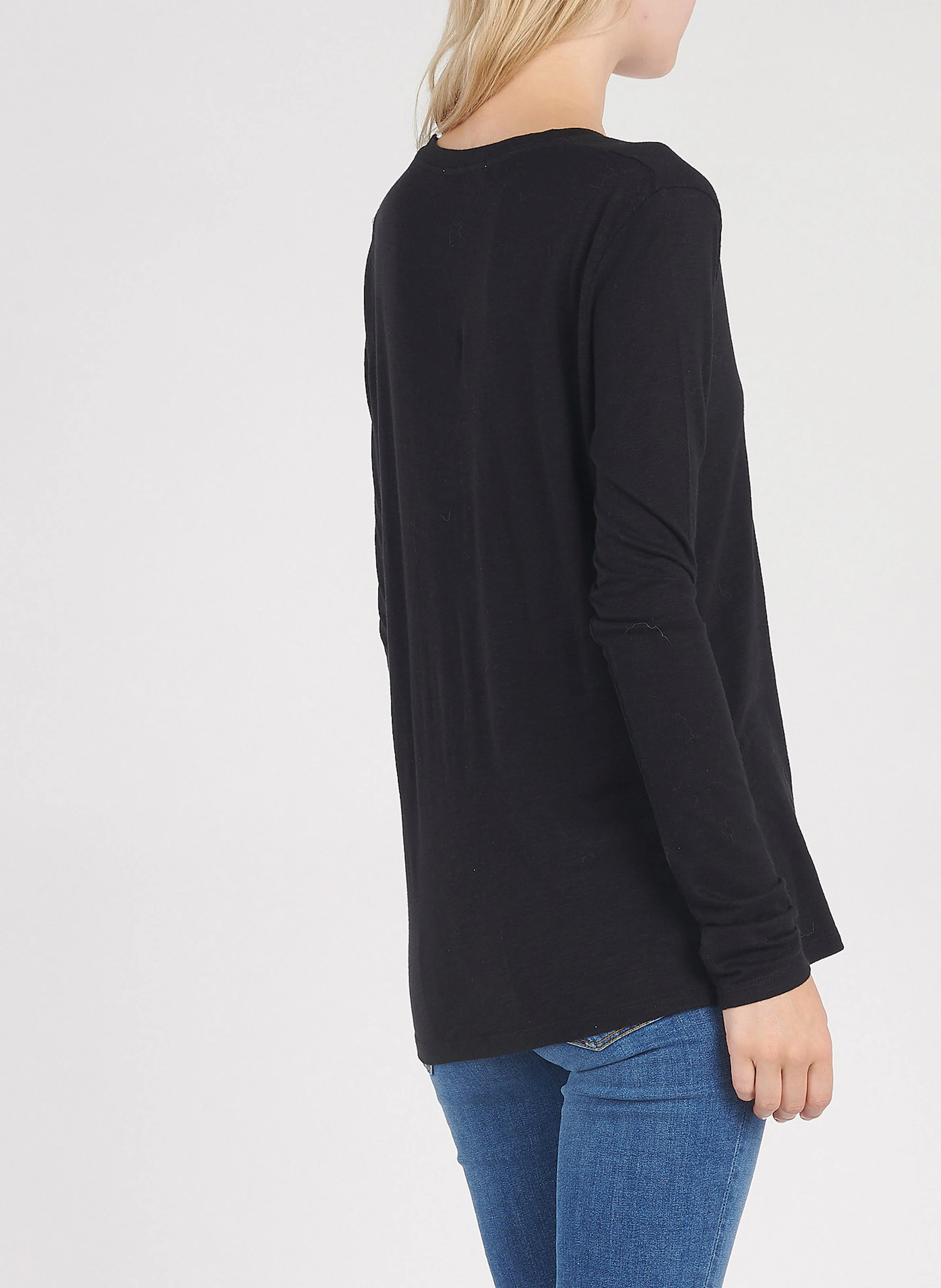 JACKSONVILLE - Tee-shirt col rond en coton | Noir