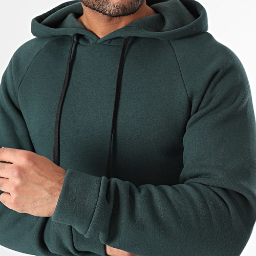 Sweat Capuche Oversize 0625 Vert Bouteille