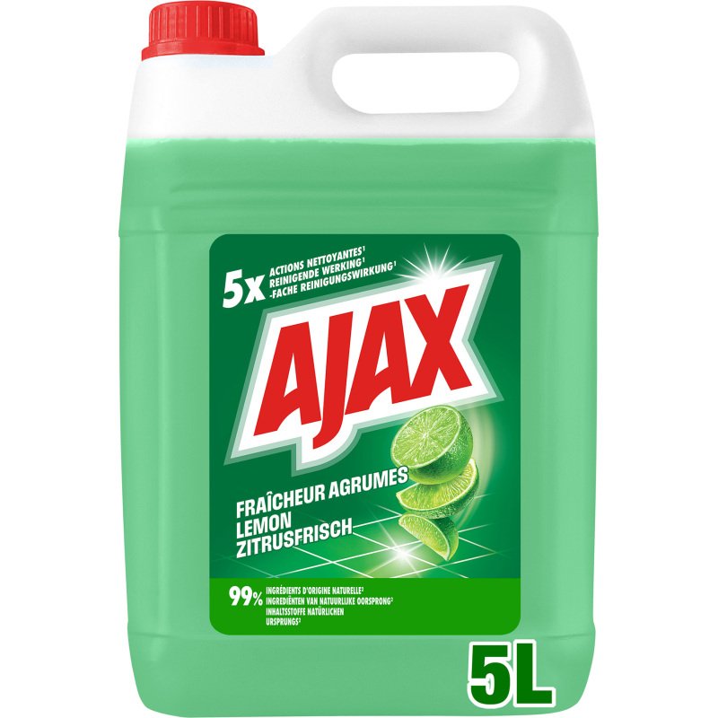 Nettoyant multi-usages Ajax Fraicheur Agrumes - Bidon de 5 L