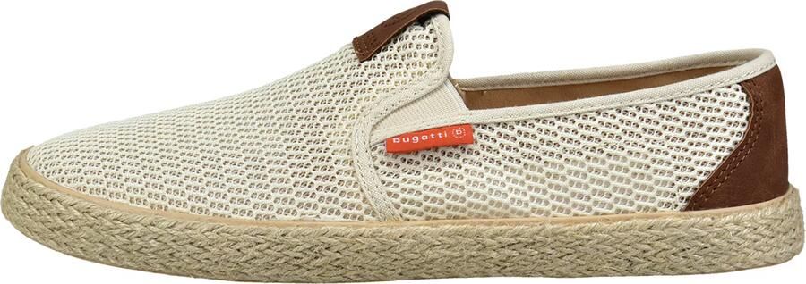 Bugatti Espadrilles crème sand chocoladebruin