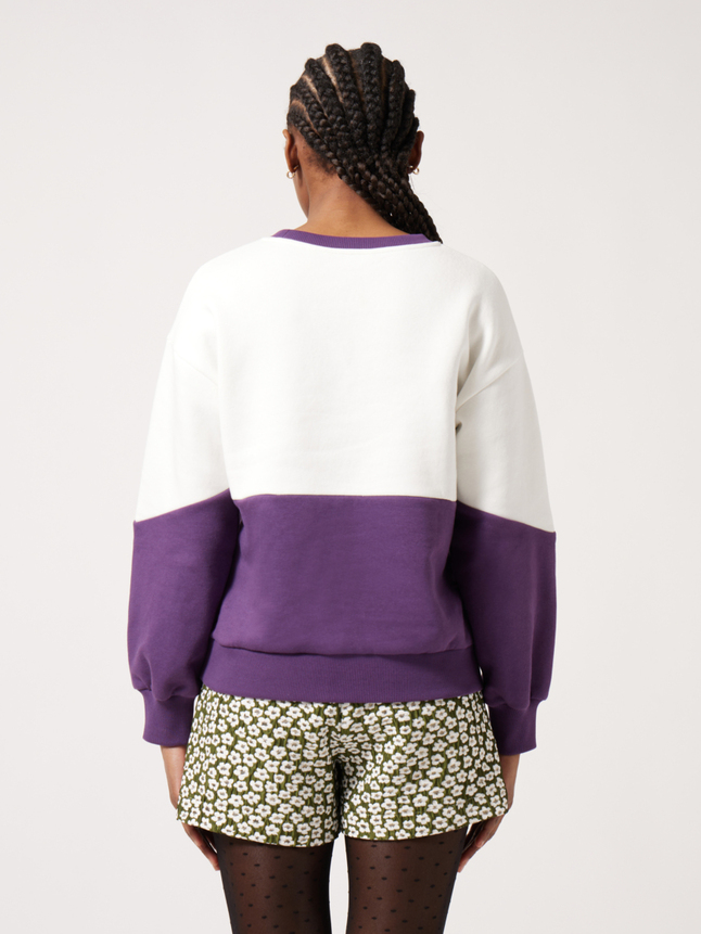 Short taille haute à fleurs