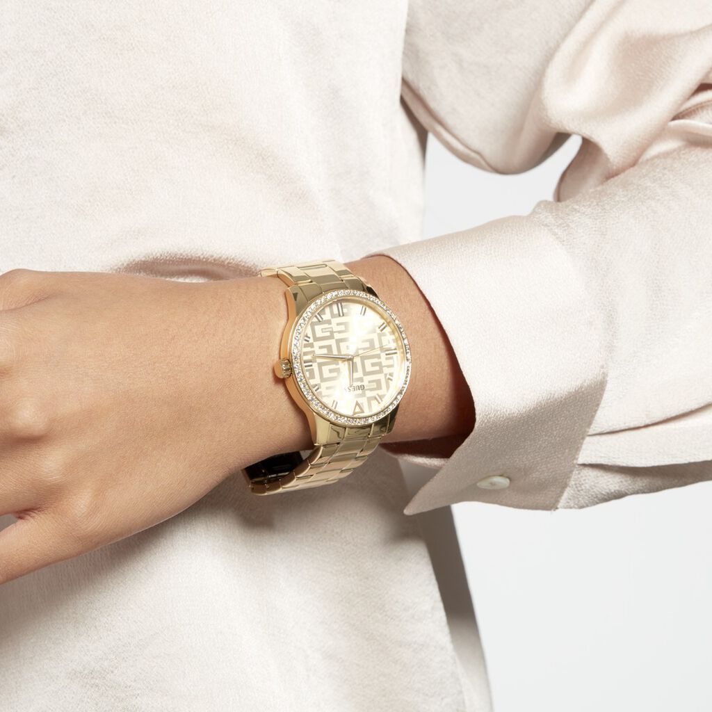 Montre Guess G Check Acier Dore