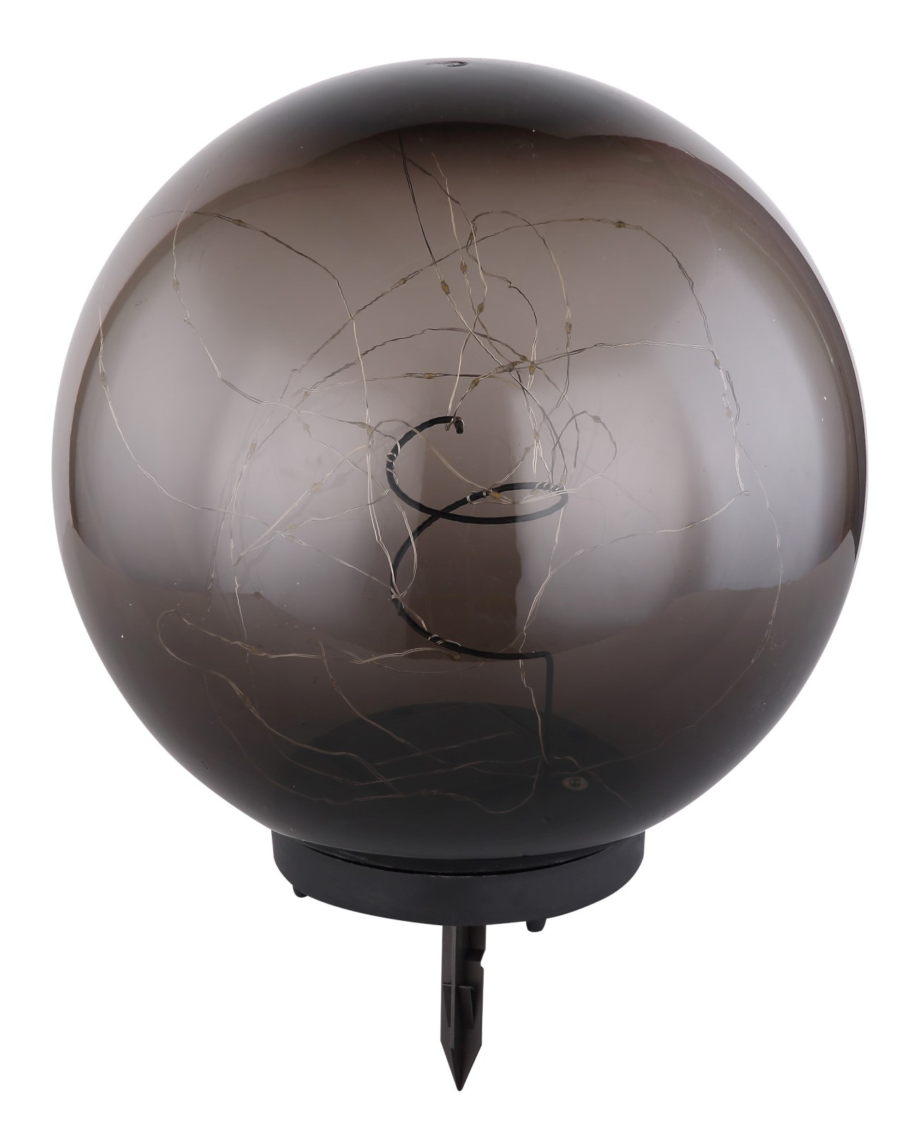 LED-Solarleuchte - schwarz - Ø 30 cm