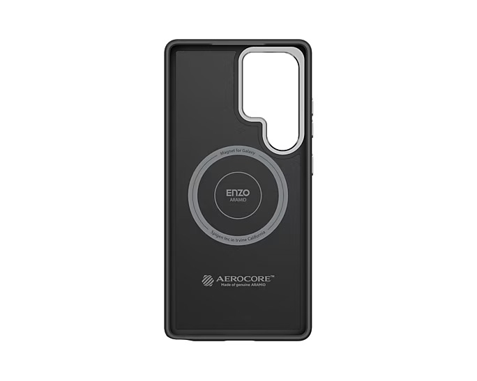 Samsung Galaxy S25 Ultra Enzo Aramid Schutzhülle MagSafe-Modul (GP-FPS938PGABW) - Schwarz