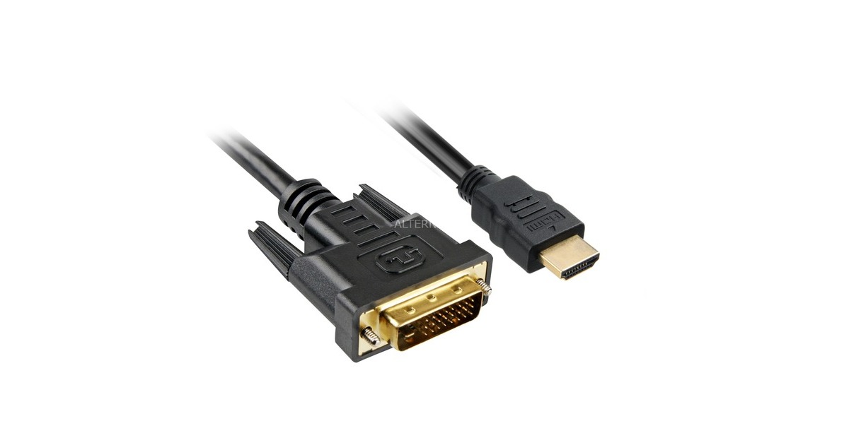 SharkoonHDMI > DVI-D adapter  (Zwart, 3 meter, Dual-Link)