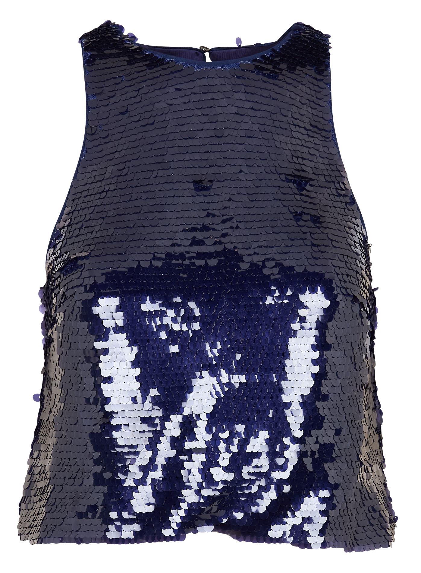 TALLY - Top col rond à sequins | Violet