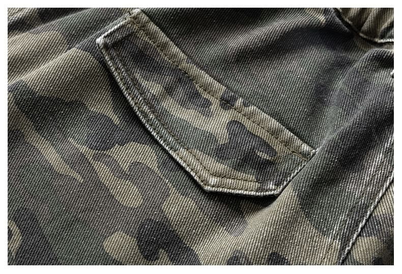 Shineon Studio - Camouflage Cargo Shorts met hoge taille