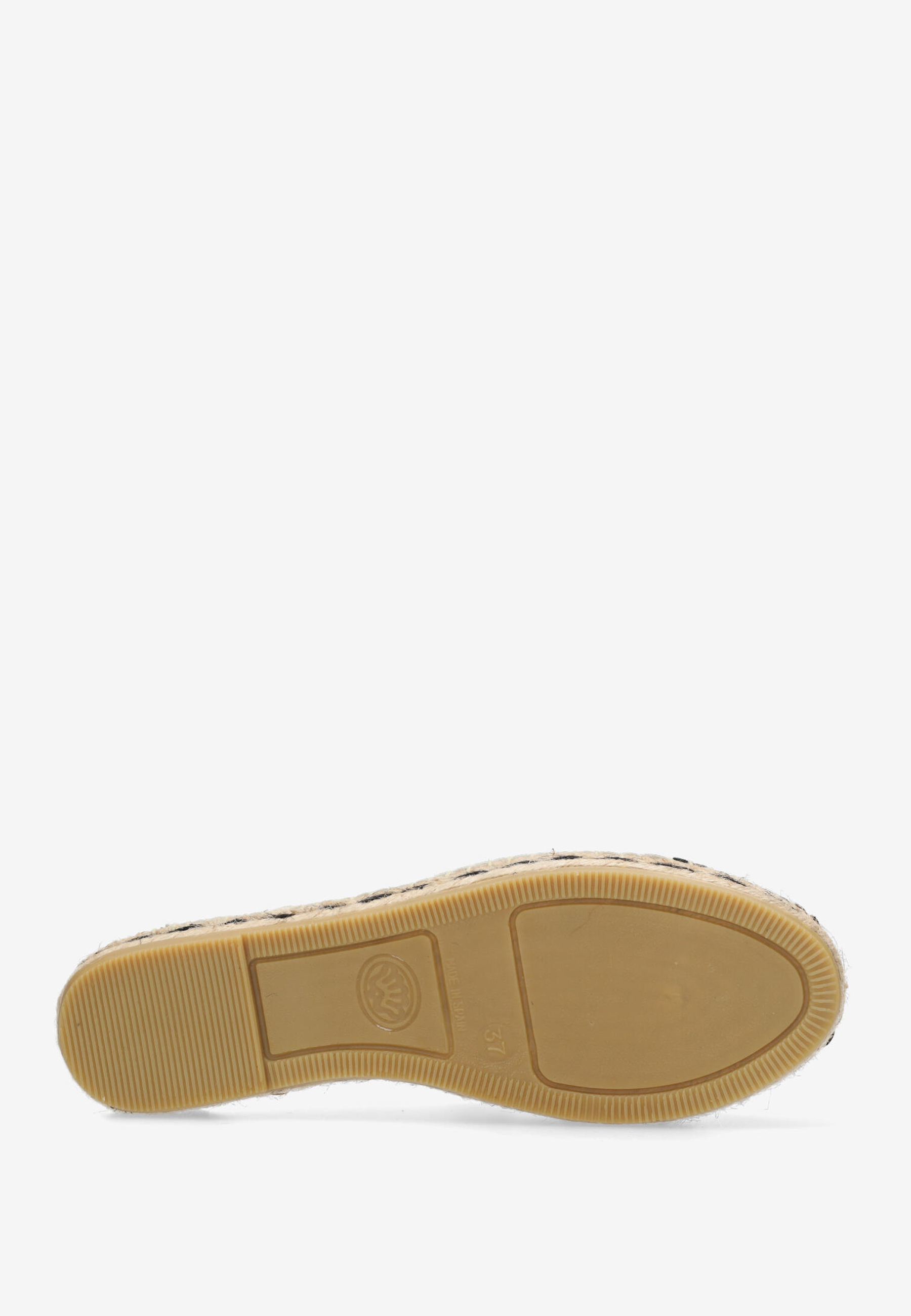 MILI MULE Espadrille slipper leather White/Black