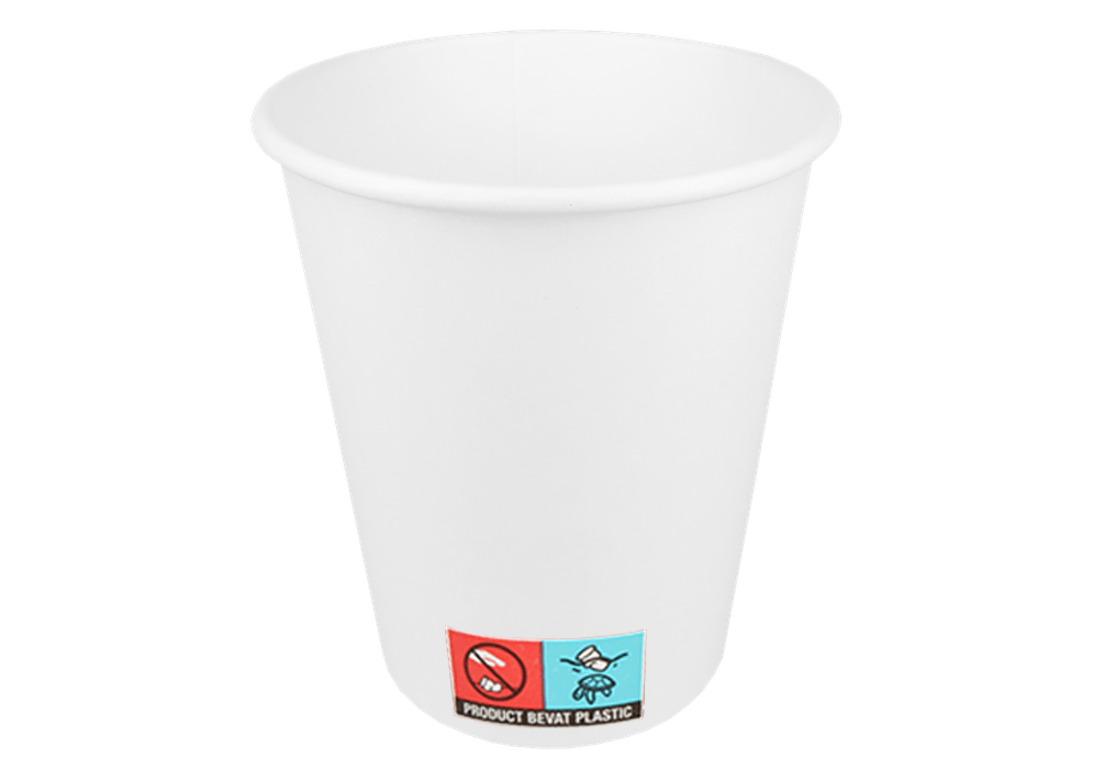 Kartonnen koffiebeker 300cc 10oz Ø90mm wit