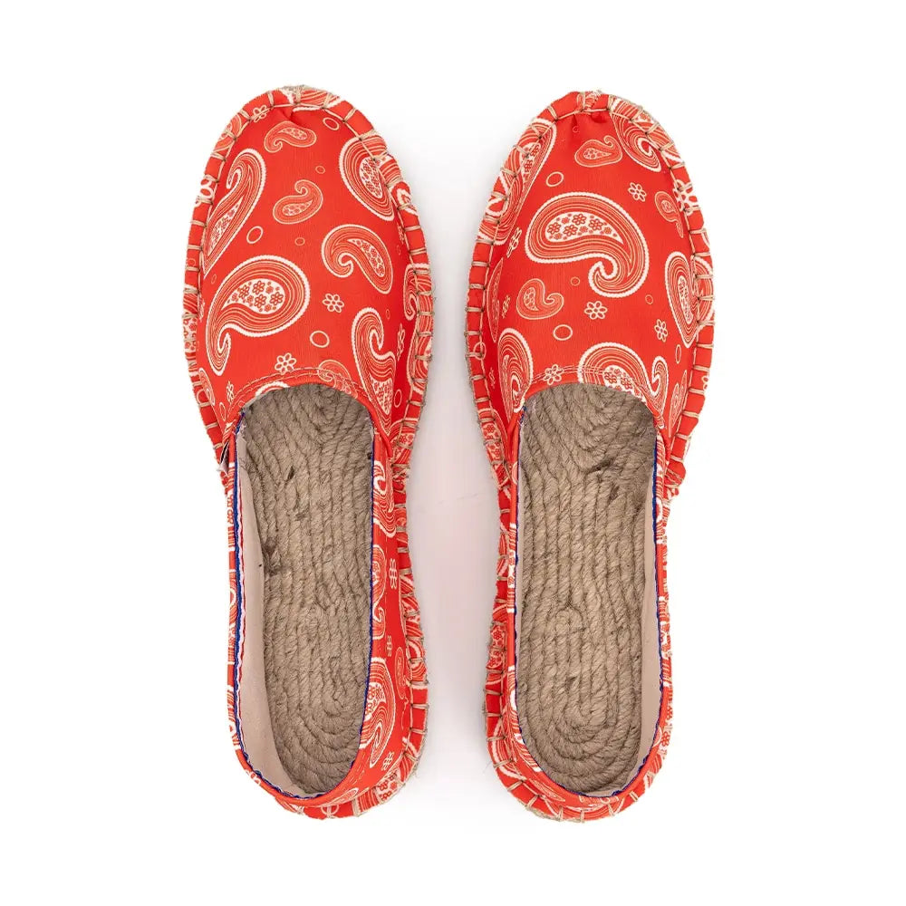 Espadrille Bandana rouge