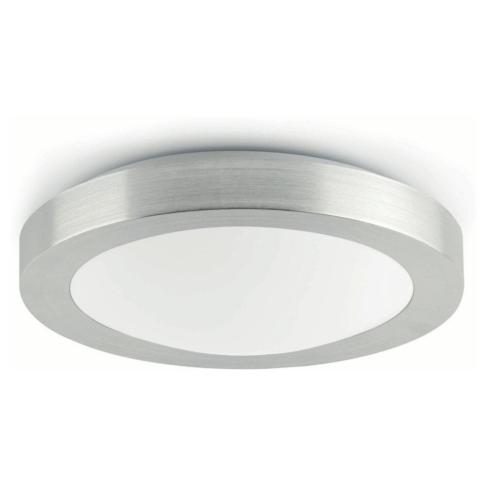 Discrete FARO badkamerplafondlamp Logos-1, mat nikkel